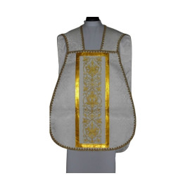 Chasuble romaine blanche - IHS (57)