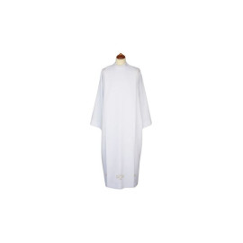 Aube de prêtre blanche avec broderie décorative (33)