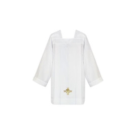 Surplis de prêtre - broderie poisson d'or (2)