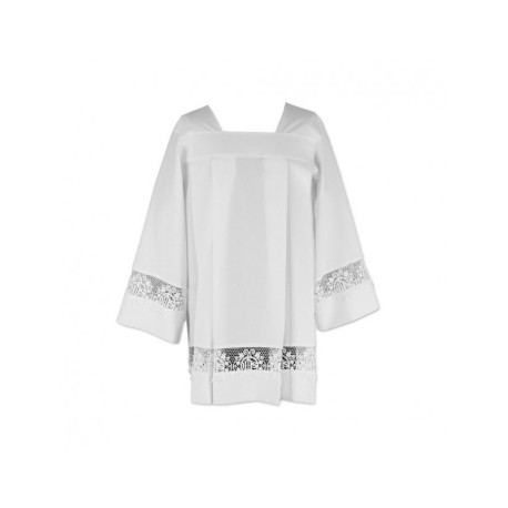 Surplis de prêtre avec pattes - dentelle IHS (10)