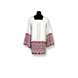Surplis canonique - doublure violette