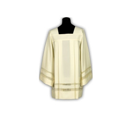 Surplice double insert - écru