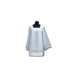 Surplis en georgette - empiècement en satin