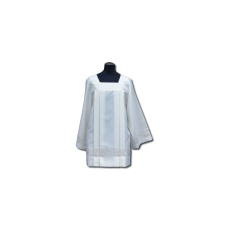 Surplis en georgette - empiècement en satin