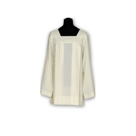 Surplis de prêtre en georgette - écru