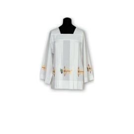 Surplis en georgette brodée (7)