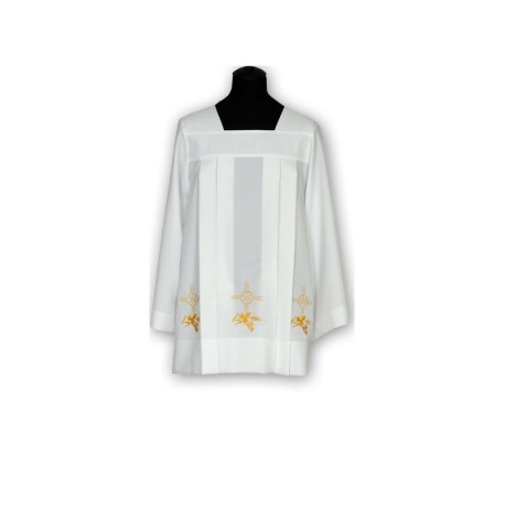 Surplis en georgette brodée (12)