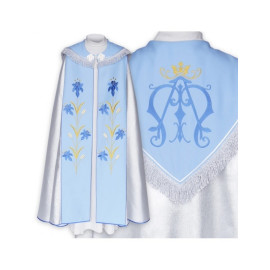 Chape liturgique mariale brodée (3)