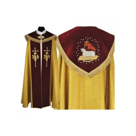 Broderie sur vieil or - le motif de l'agneau