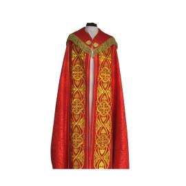 Chape de rosette IHS brodée - couleurs liturgiques (50A)