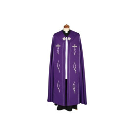 Cape violette brodée Alpha et Omega (72)