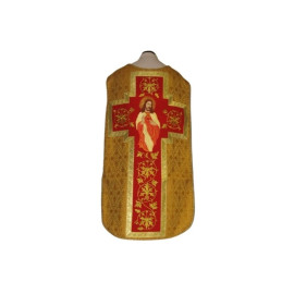 Chasuble romaine Cœur rouge de Jésus (61)