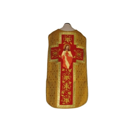 Chasuble romaine Cœur rouge de Jésus (61)