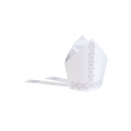 Mitre marial brodé écru (20)