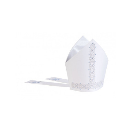 Mitre marial brodé écru (20)