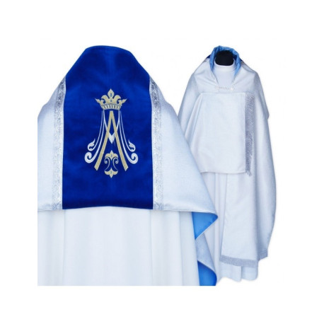 Voile liturgique - motif marial