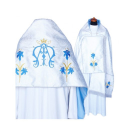 Voile liturgique - motif marial (2)