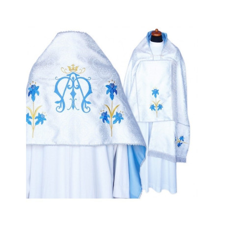 Voile liturgique - motif marial (2)