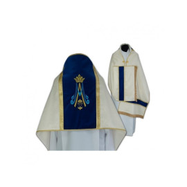 Voile liturgique marial brodé (11)
