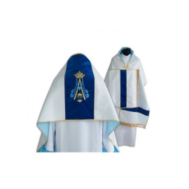 Voile liturgique marial brodé (12)