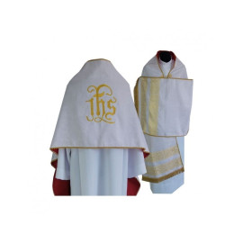 Voile liturgique IHS brodé (12)