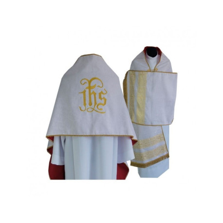 Voile liturgique IHS brodé (12)