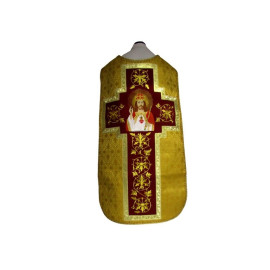 Chasuble romaine brodée du Christ Roi