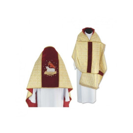 Voile liturgique avec doublure et glands (37)