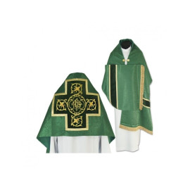 Voile liturgique vert avec glands (39)