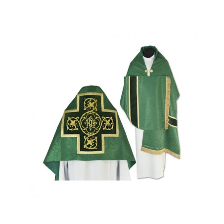 Voile liturgique vert avec glands (39)