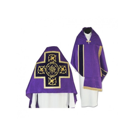 Voile liturgique violet avec glands (42)