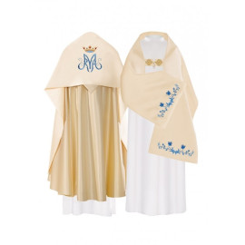 Voile liturgique marial brodé (19)