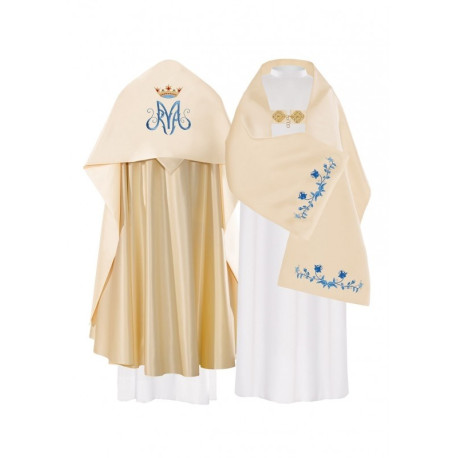 Voile liturgique marial brodé (19)