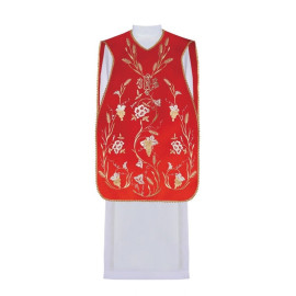 Chasuble romaine brodée de pointes - couleurs liturgiques (43)