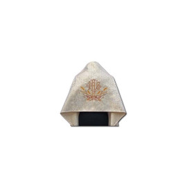 Voile richement brodé IHS