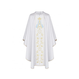 Chasuble mariale - rayures en velours