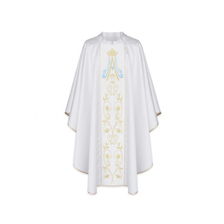Chasuble mariale - rayures en velours