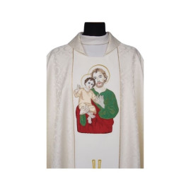 Image brodée de la chasuble - Saint Joseph