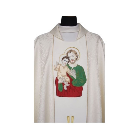 Image brodée de la chasuble - Saint Joseph