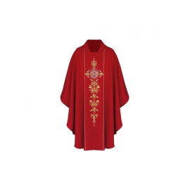 Chasuble gothique IHS - couleurs liturgiques (1)