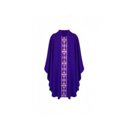 Chasuble gothique - croix - couleurs liturgiques (4)