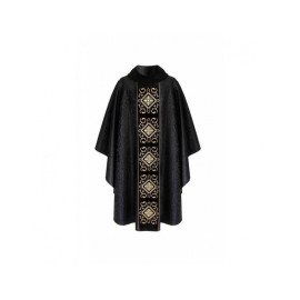 Chasuble croix gothique brodée- couleurs liturgiques (5)