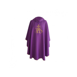 Chasuble gothique IHS- couleurs liturgiques (6)