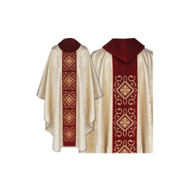 Chasuble gothique velours or (10)