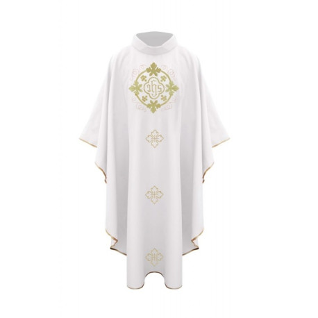 Chasuble avec IHS et croix