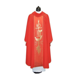 Chasuble avec symboles eucharistiques - couleurs
