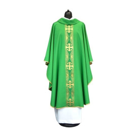 Ceinture chasuble avec croix - verte