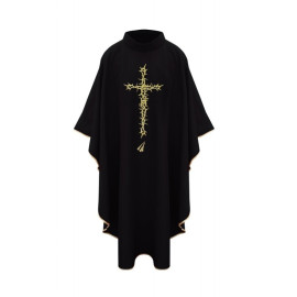 Chasuble croix d'épines - noire