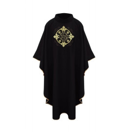Chasuble avec symbole IHS - noir