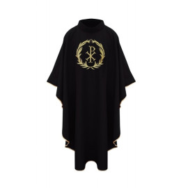 Chasuble avec couronne de laurier - noir